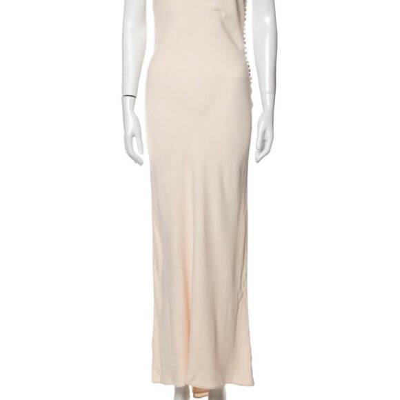 Khaite Silk Dress with Buttons - Picture 3 of 6